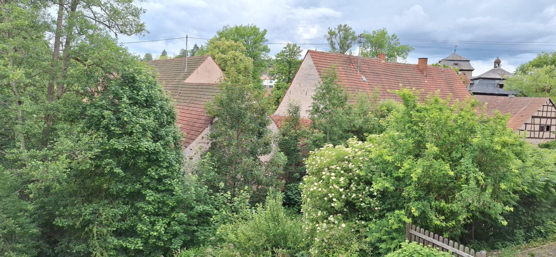 Aussicht zum Dorf