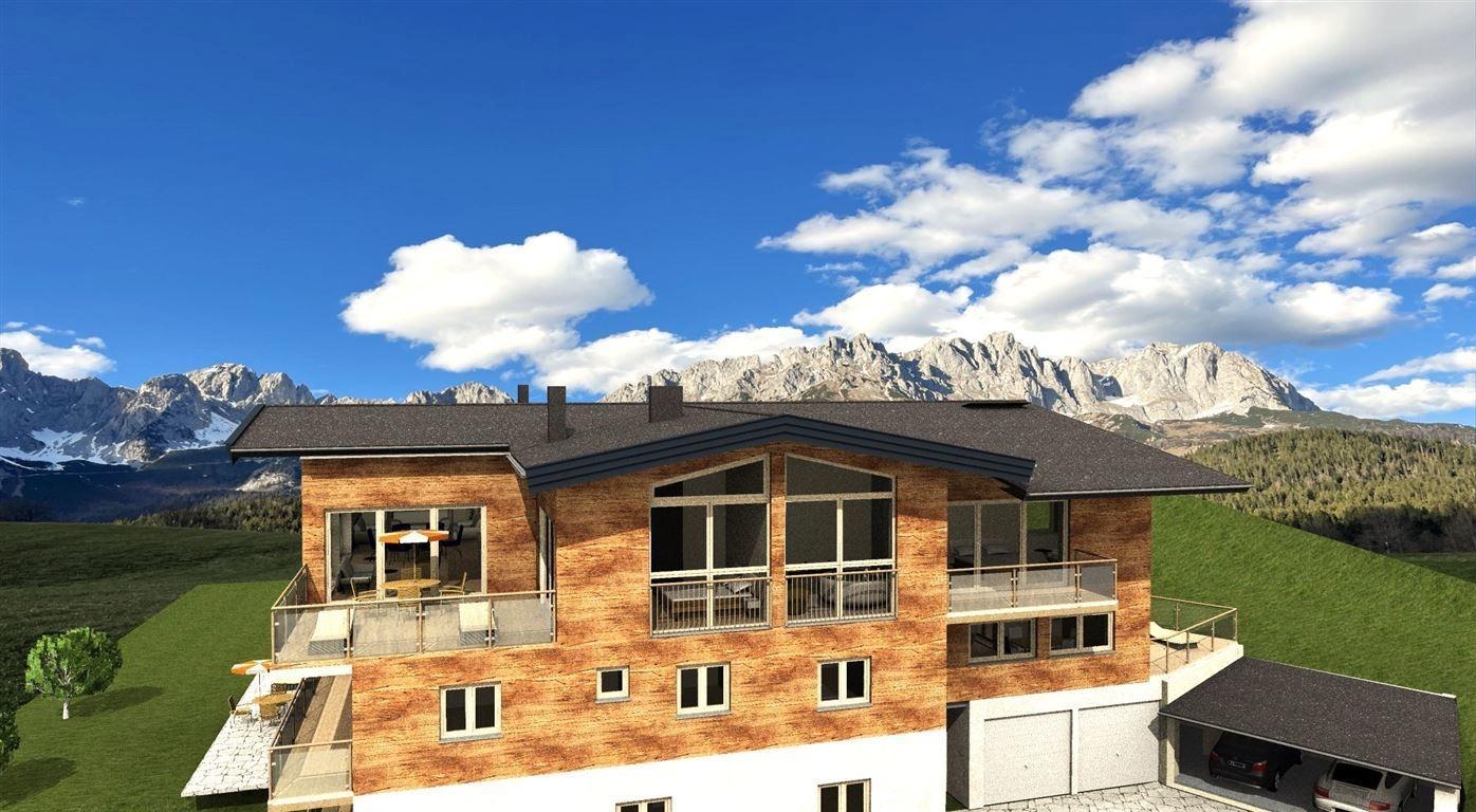 Gebäudeansicht Penthouse Osten