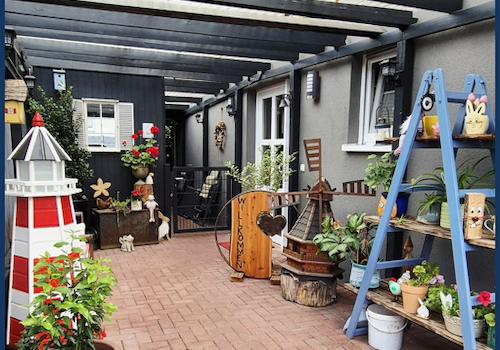 Blick in den Zugangsbereich vom Einfamilienhaus