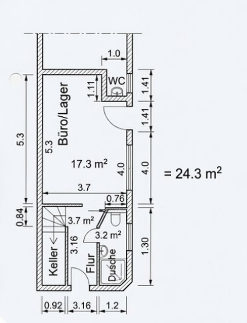 Grundriss (EG. Büro)