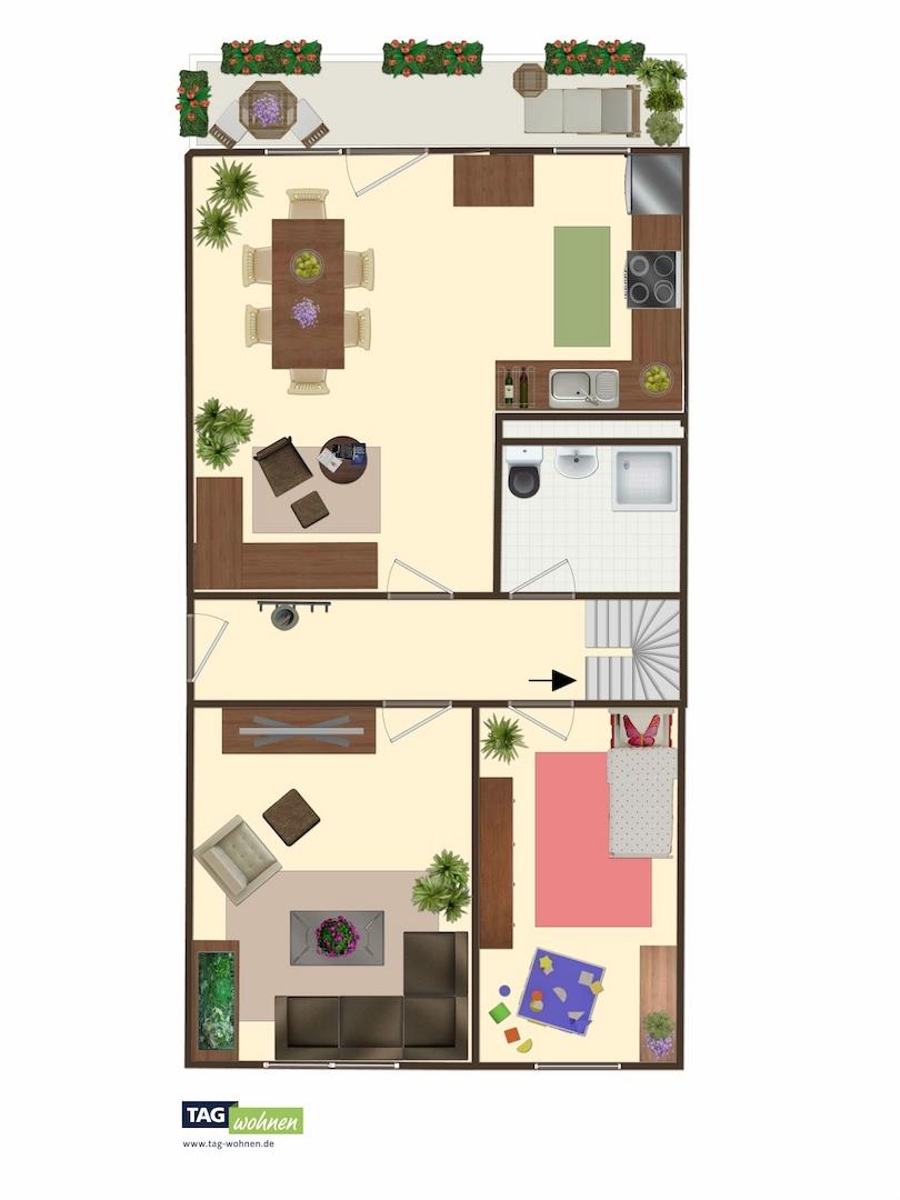 Grundriss Ebene 1