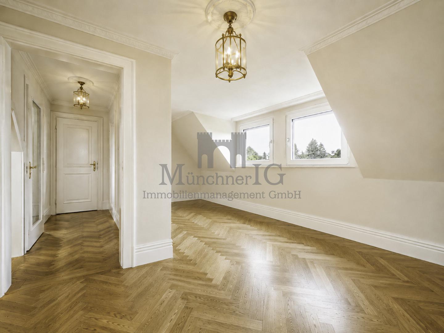 Schlafzimmer - Visualisierung saniertes Haus