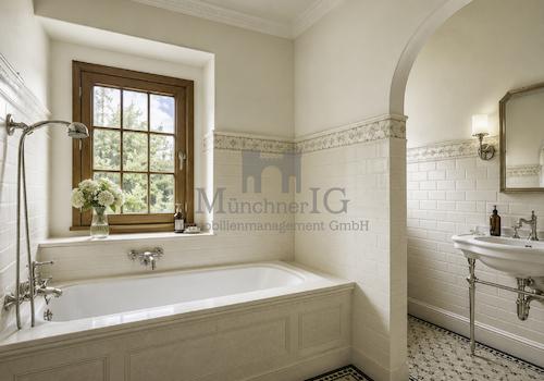 Badezimmer - Visualisierung saniertes Haus