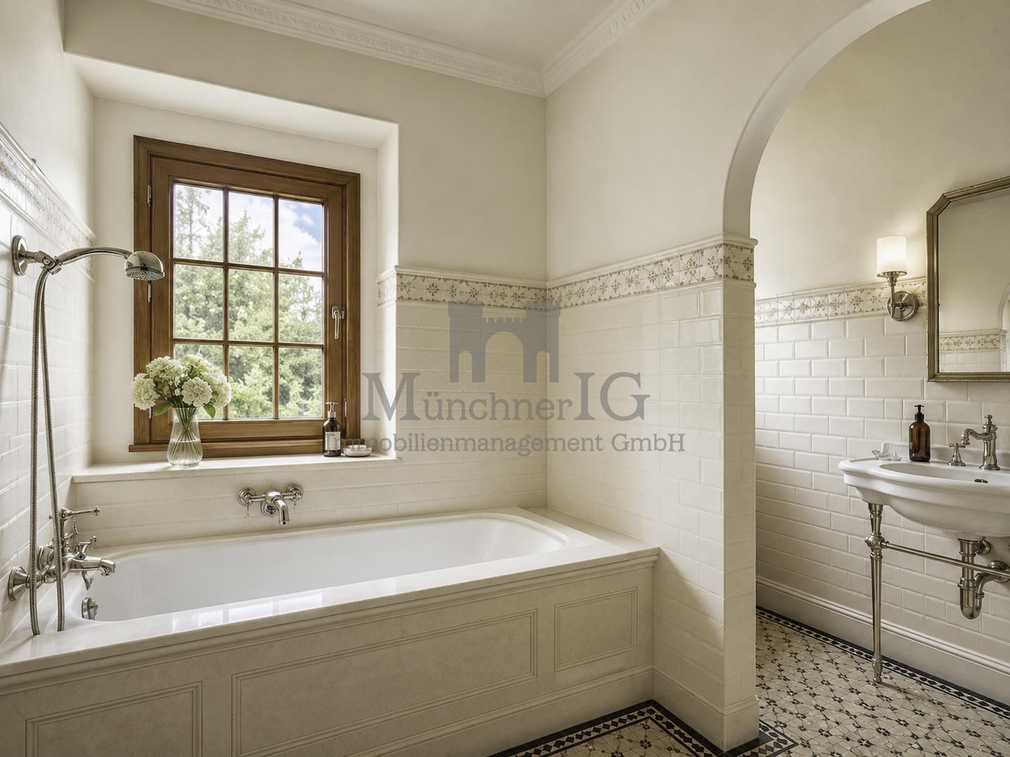 Badezimmer - Visualisierung saniertes Haus