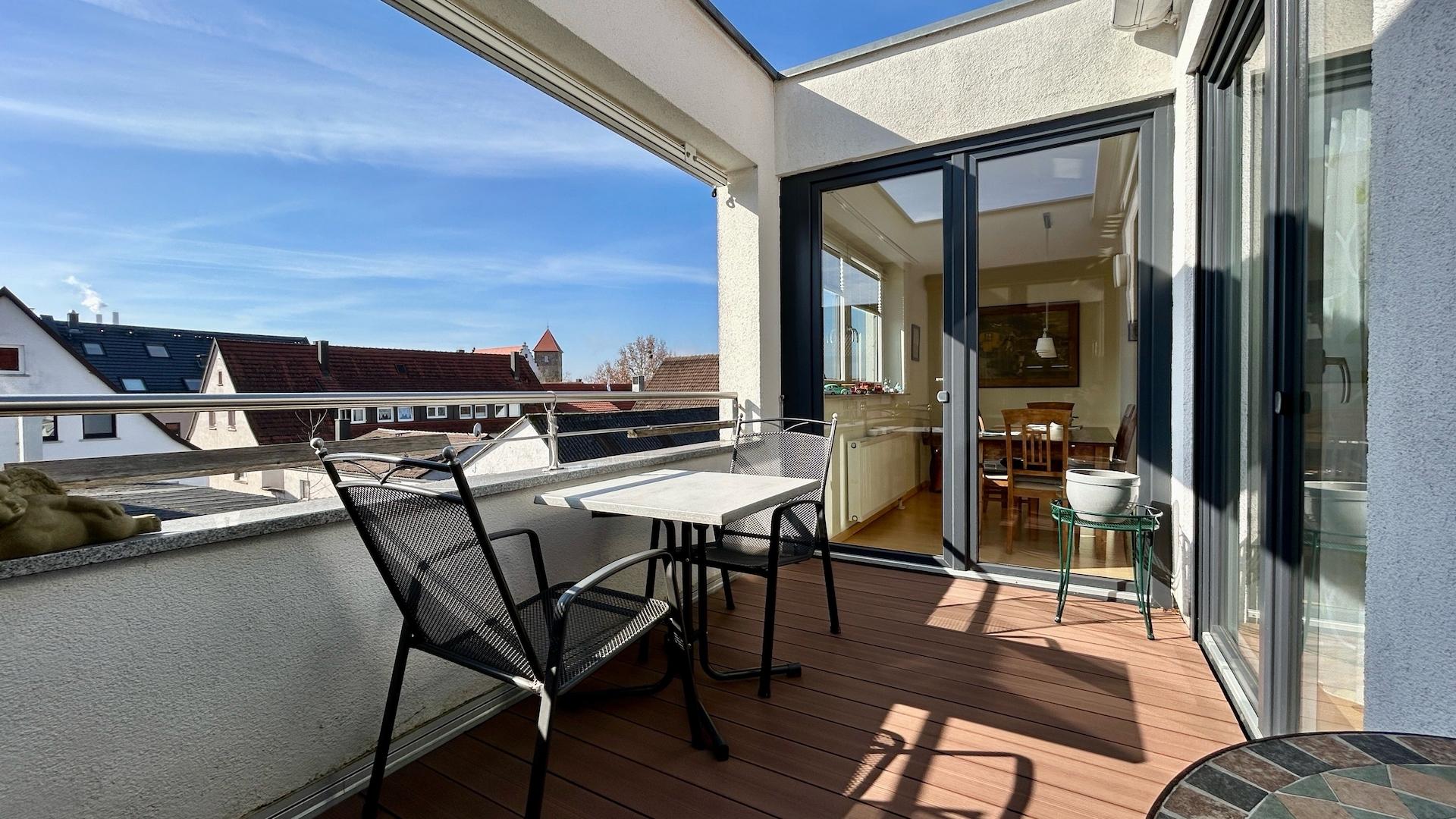 Balkon mit traumhaftem Ausblick