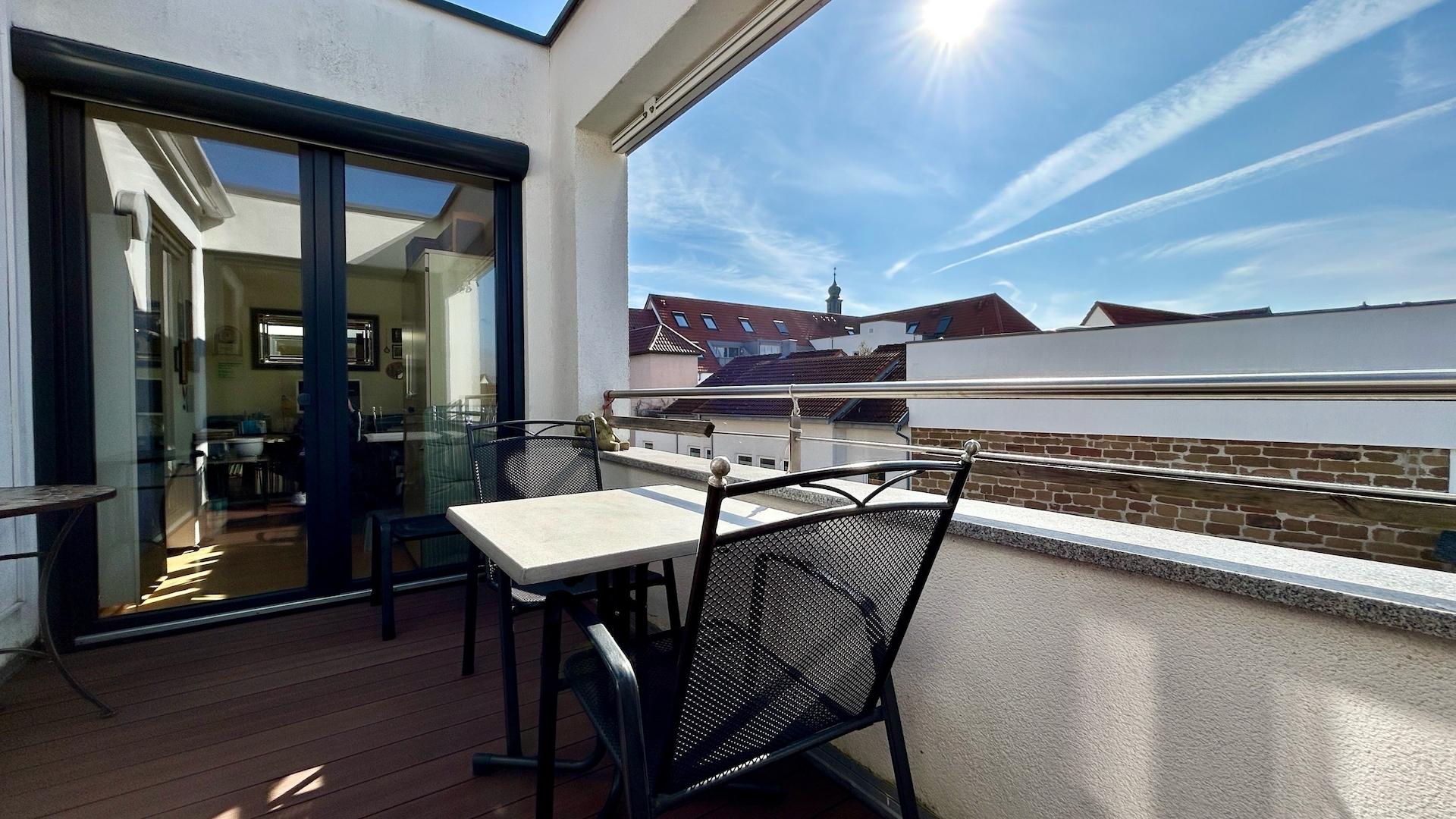 Balkon mit traumhaftem Ausblick