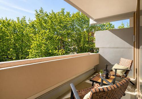Uneinsehbarer Sonnenbalkon