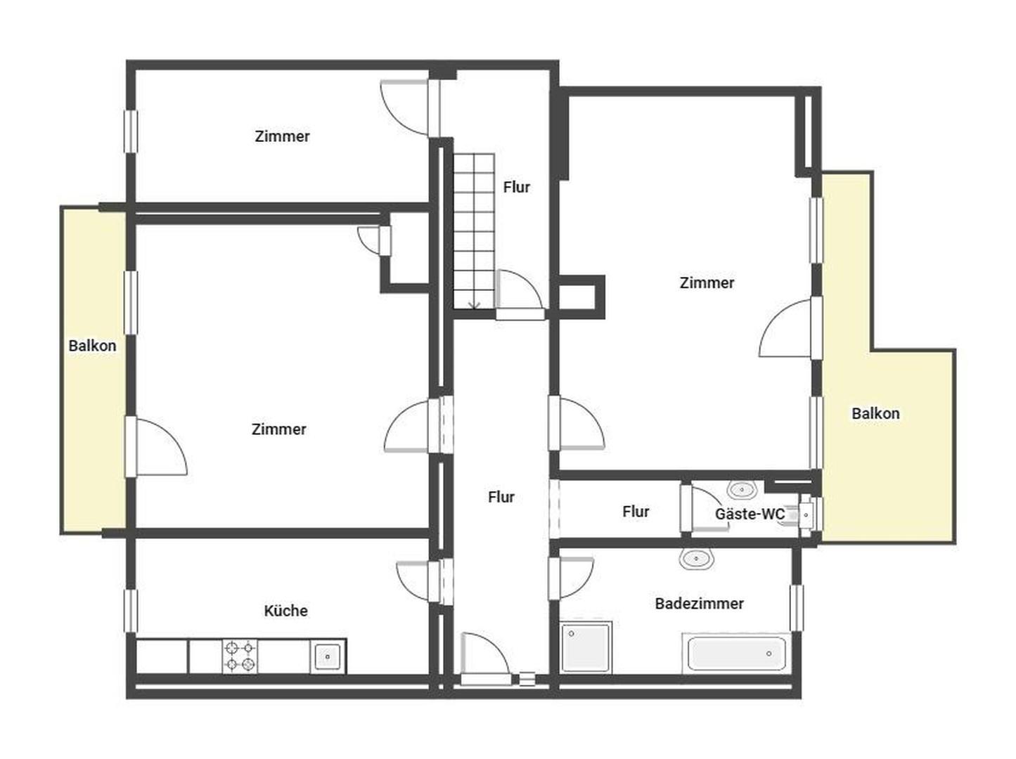 Maisonette unten
