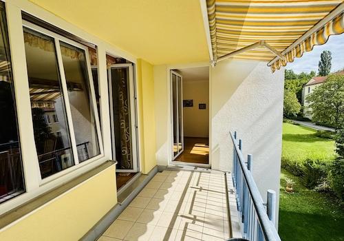 Blick aus der Wohnung