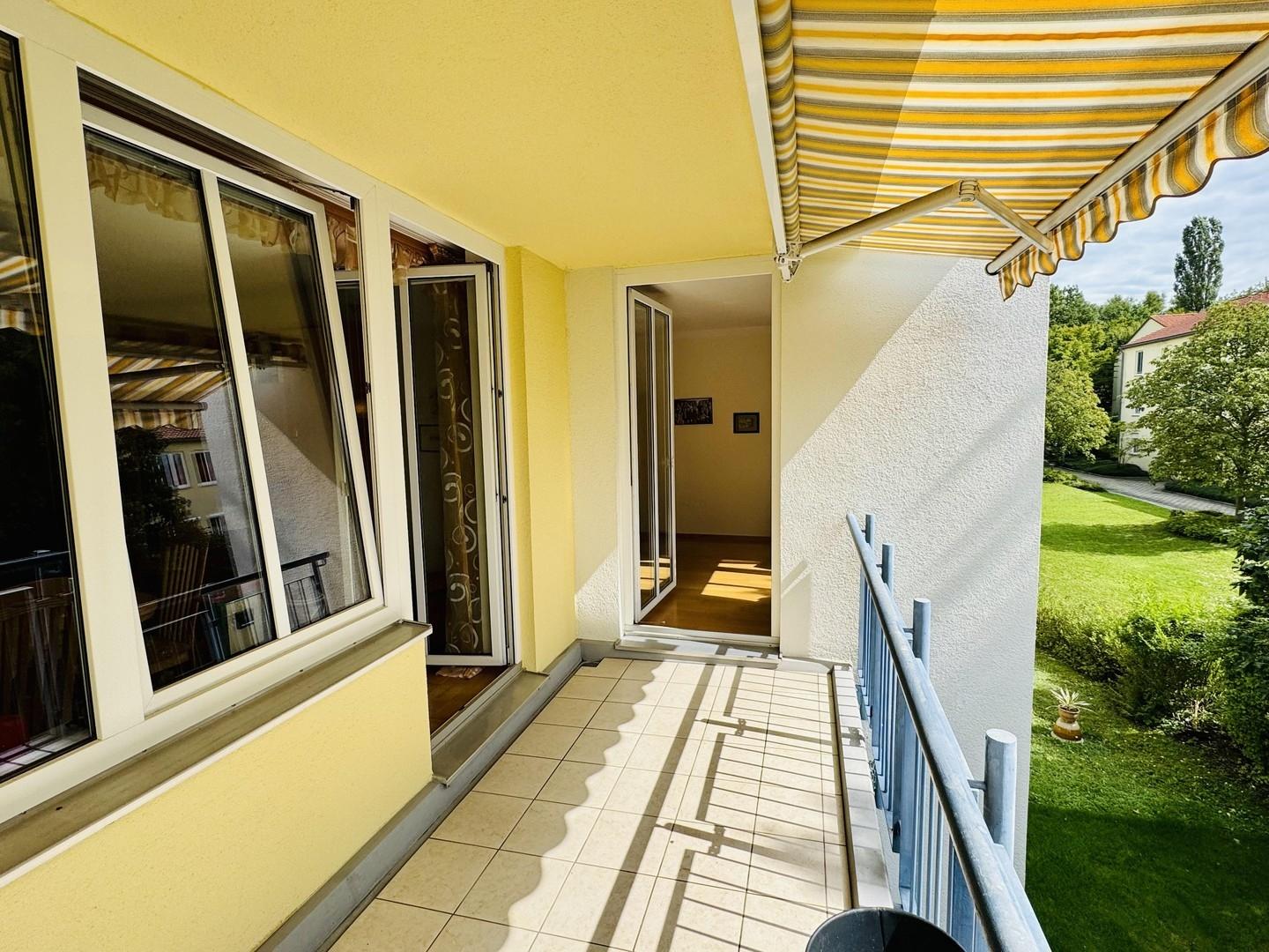 Blick aus der Wohnung