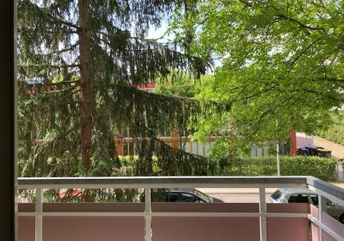 Blick vom Balkon