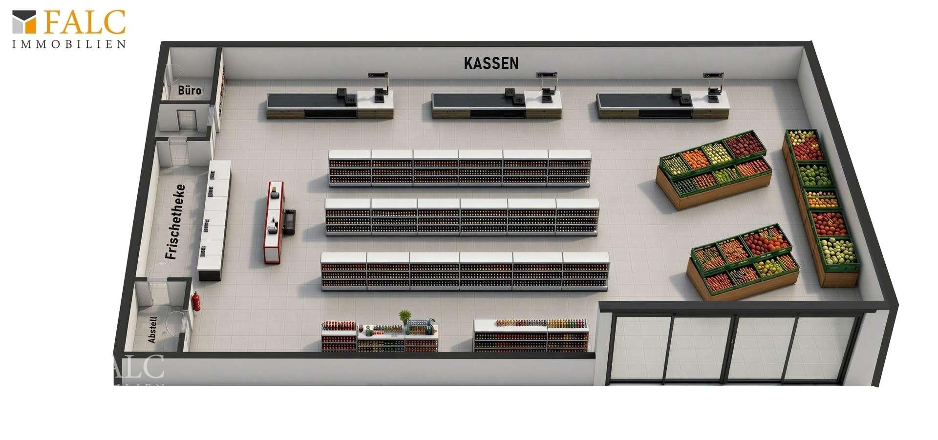 Ladenfl. - Beispiel (3D-Vis.)