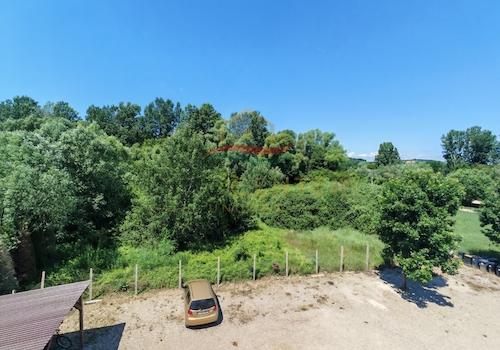 Blick vom Balkon
