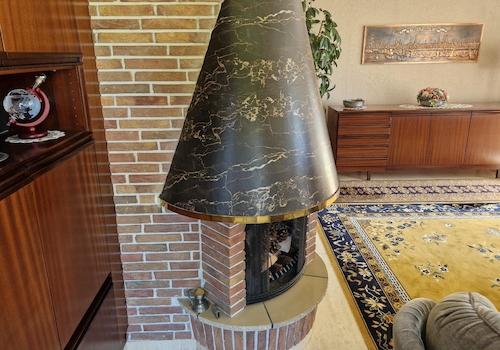 Kamin im Wohnzimmer