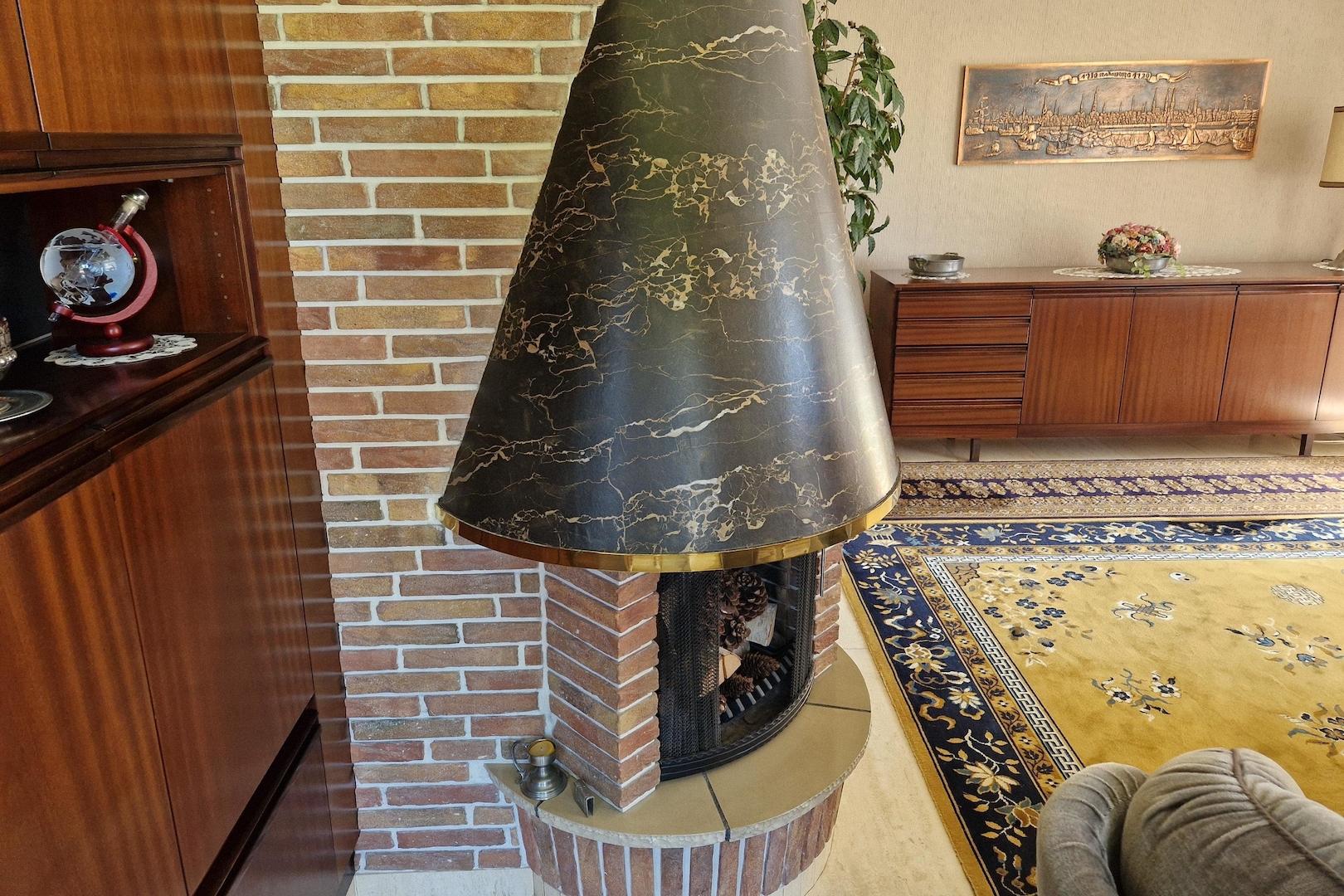 Kamin im Wohnzimmer