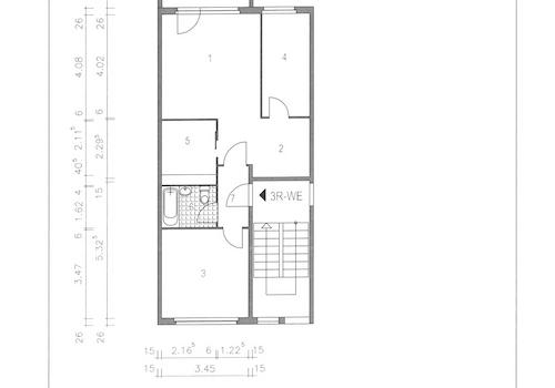 Eichenstraße 27 5.OG, 3-R-WE vermaßt