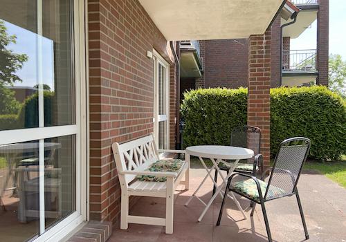 Geschützte Südterrasse!
