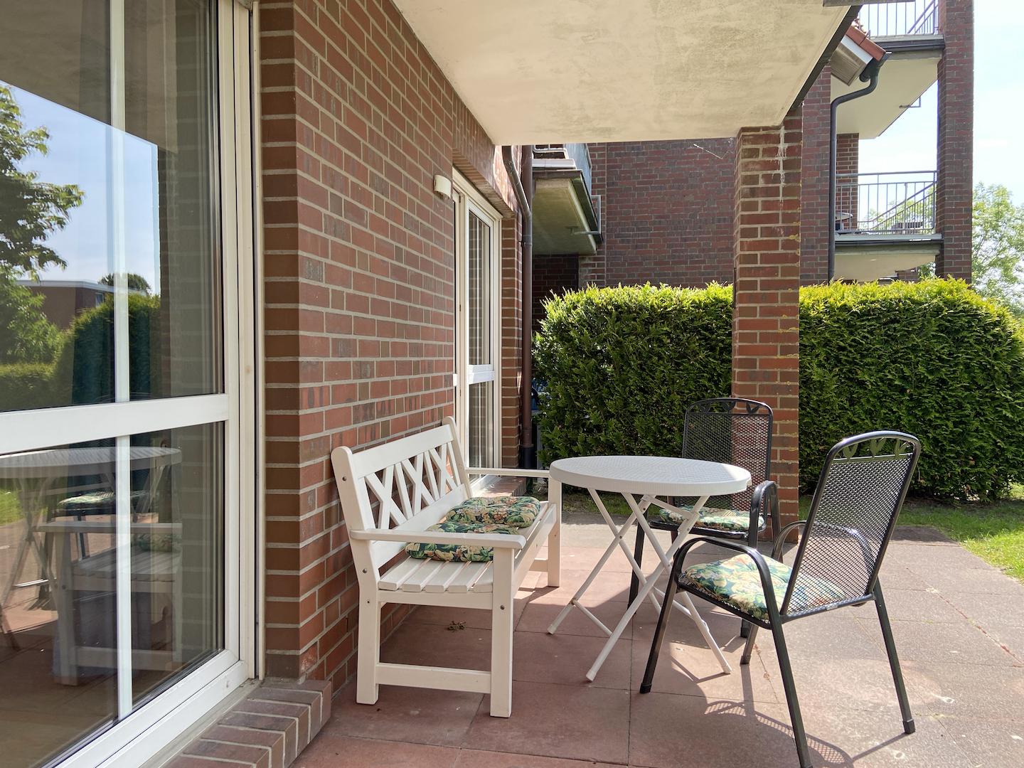 Geschützte Südterrasse!