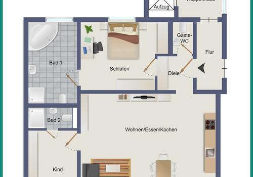 1. Obergeschoss rechts