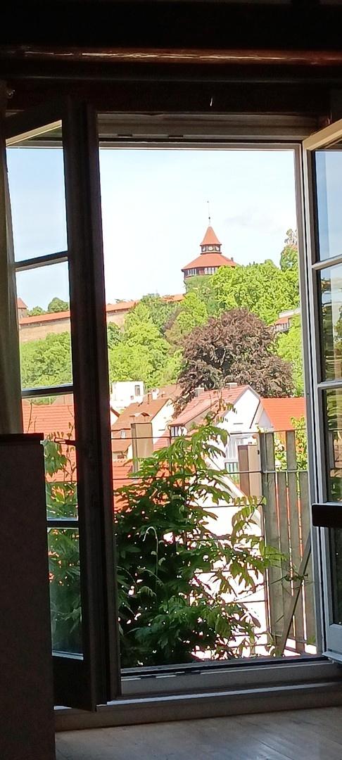 Ausblick aus Balkontür