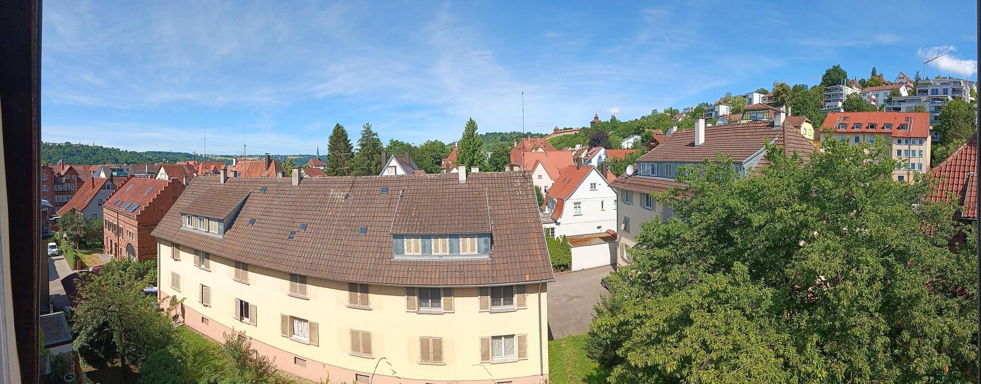 Panoramablick vom Balkon