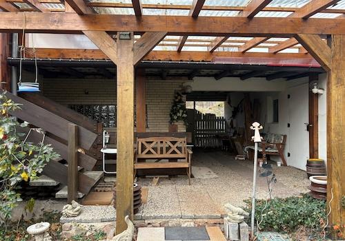 Pergola Eingang