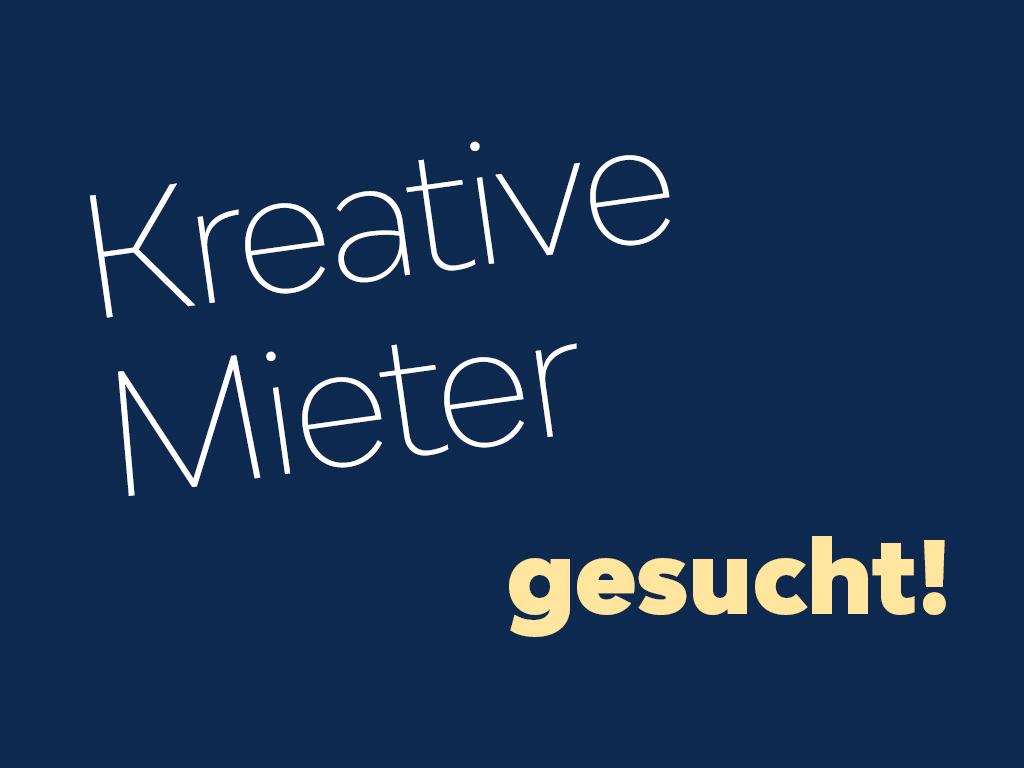 Wir suchen kreative Mieter für diese Wohnung