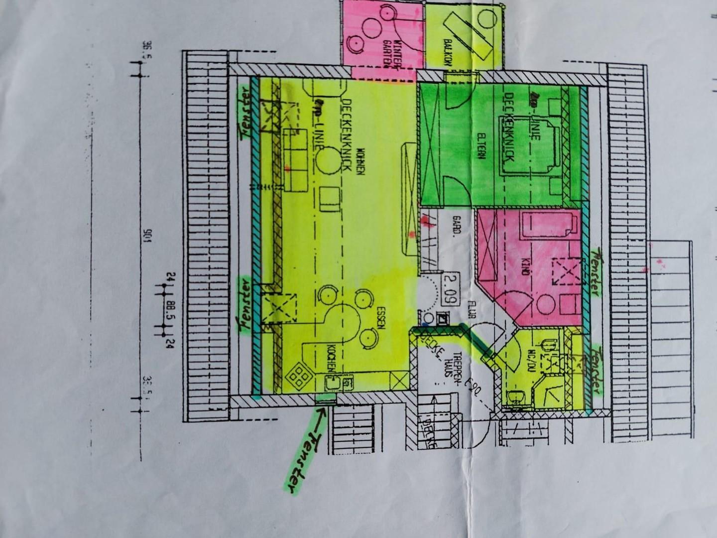 Grundriss der Wohnung