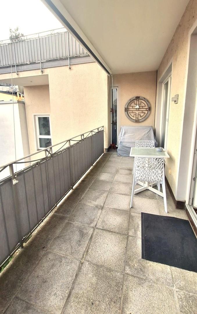 Südbalkon (leider bewölkt)