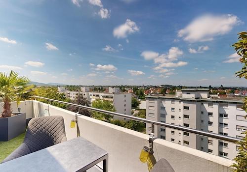 Aussicht von dem Balkon