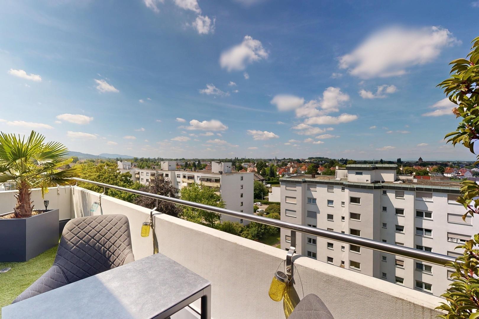 Aussicht von dem Balkon