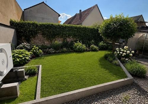 Garten nach Fertigstellung