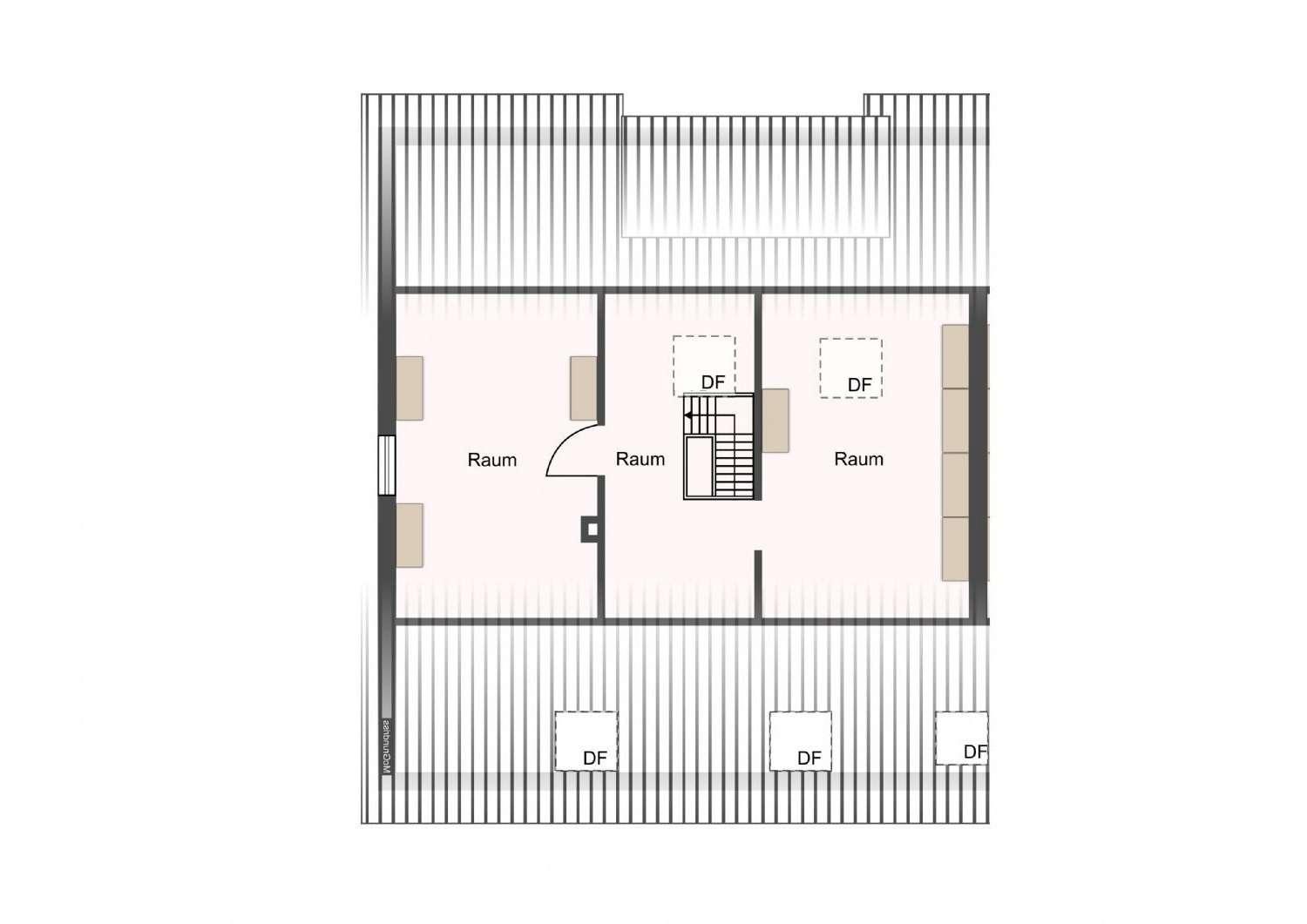 Grundriss obere Ebene