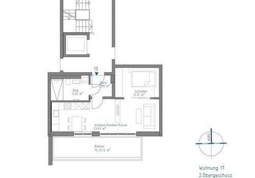 Grundriss mit ca. WF-Angaben