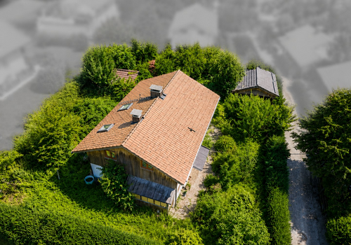 Drohnenaufnahme Haus Grundstü