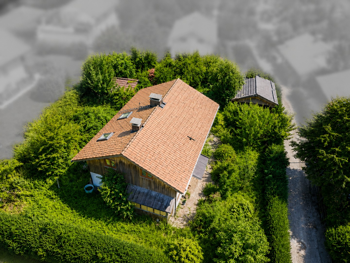 Drohnenaufnahme Haus Grundstü