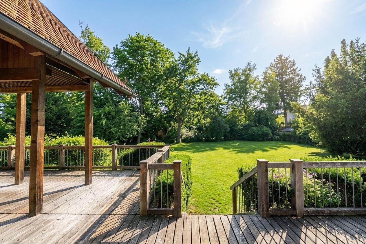 Blick von der Terrasse nach Süd-Osten