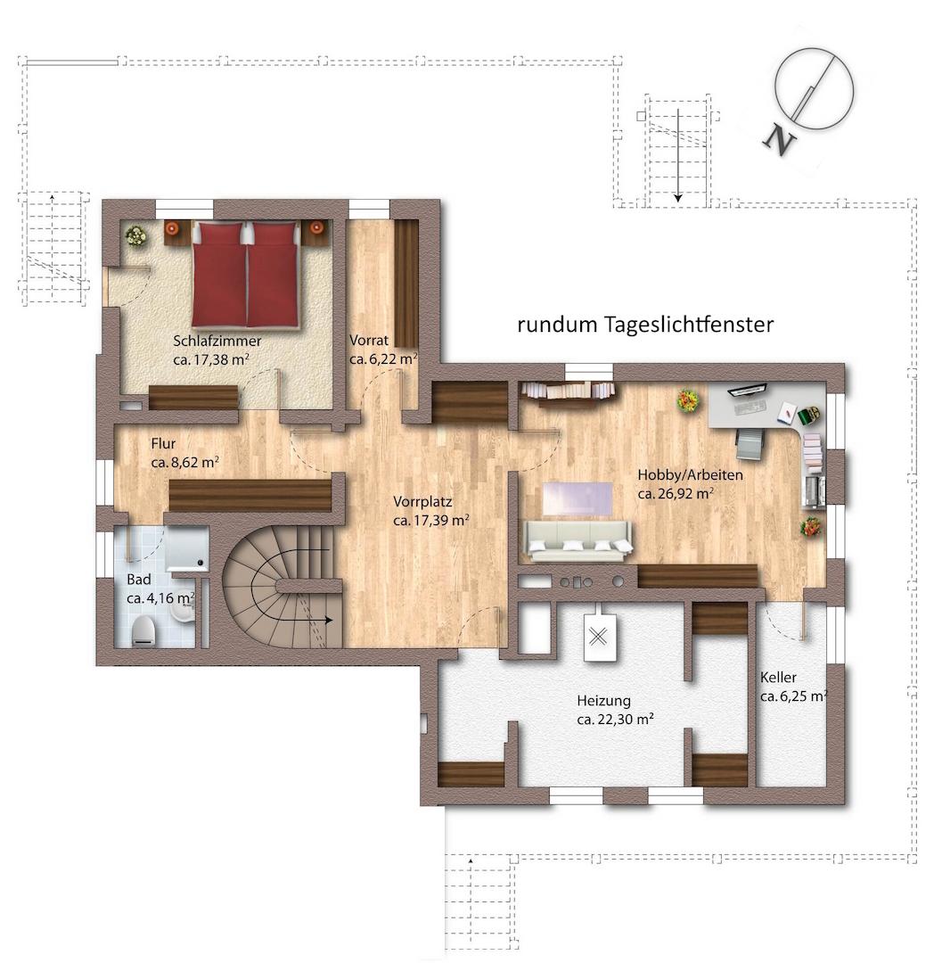 Grundriss Untergeschoss