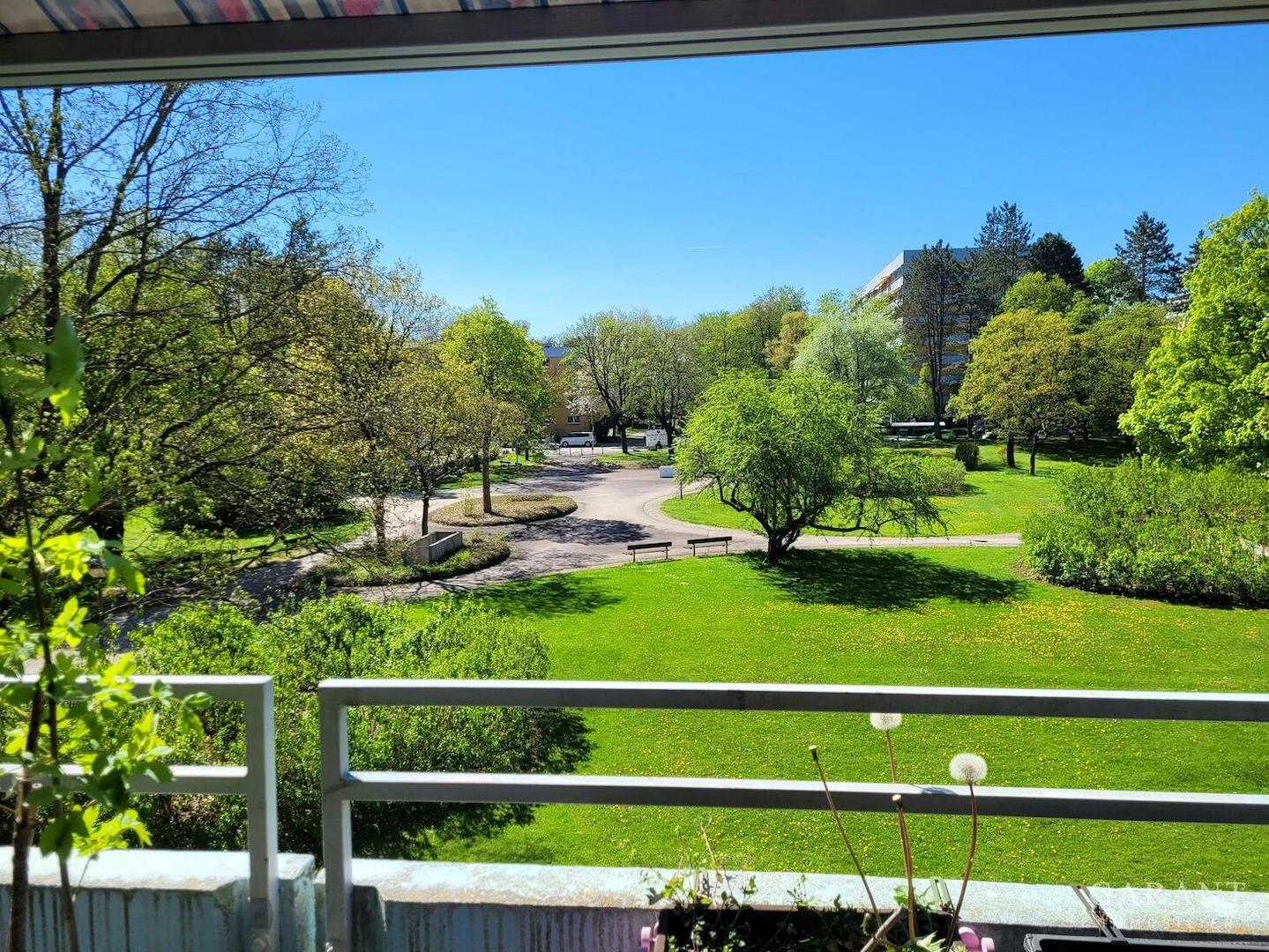 Blick vom Wohnzimmer