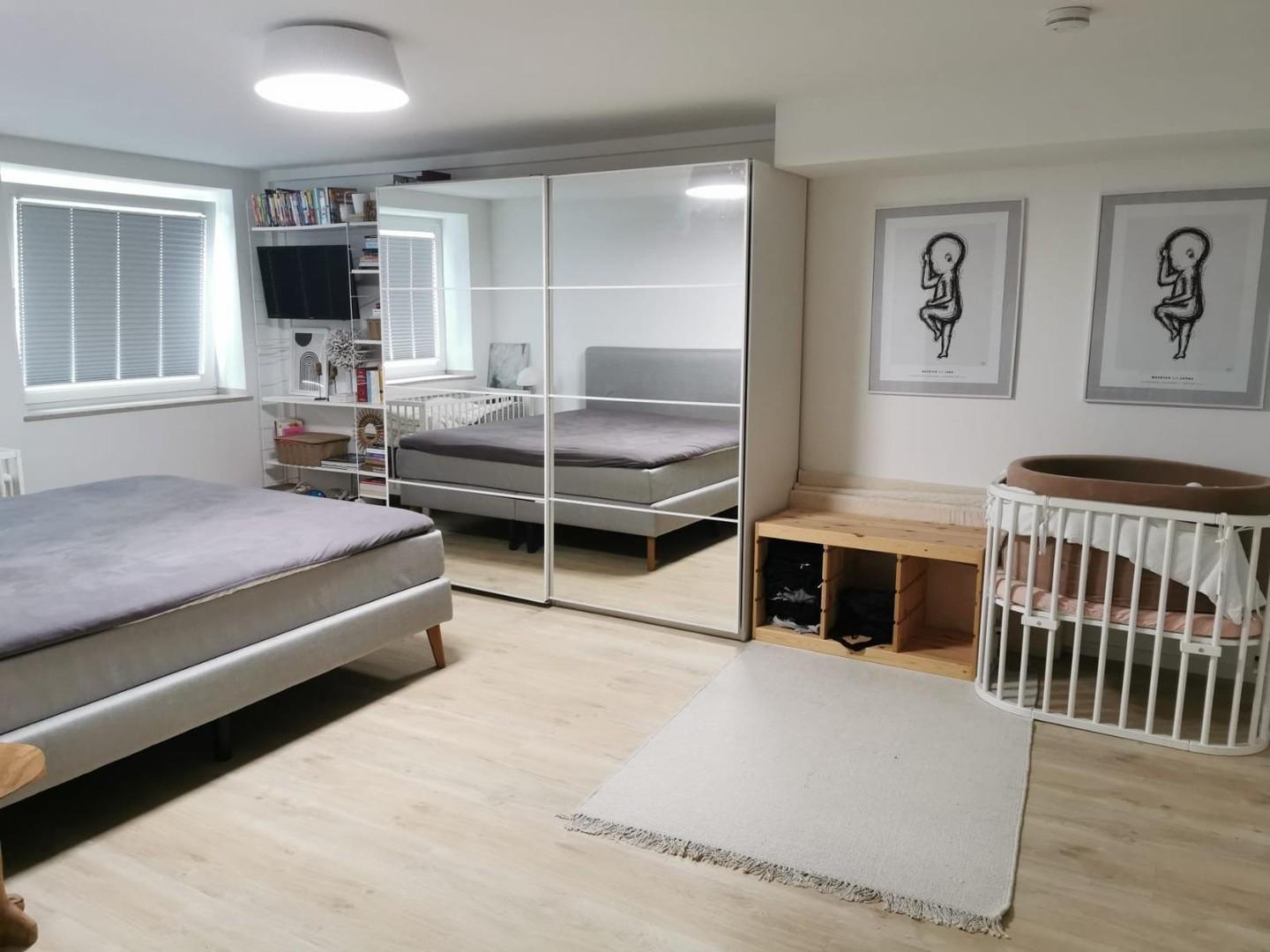 Schlafzimmer im Souterrain