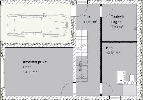 Grundriss Untergeschoss