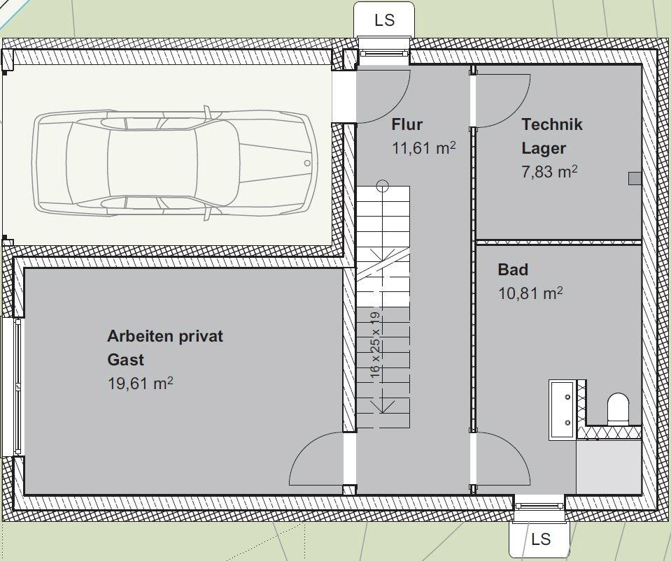 Grundriss Untergeschoss