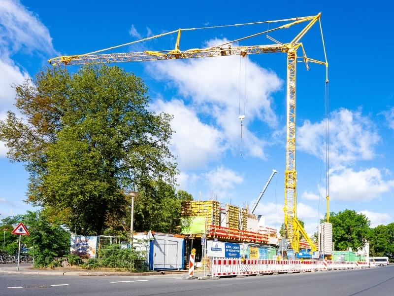 Objektansicht in Bauphase