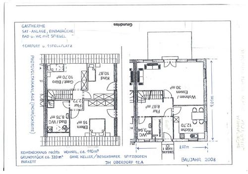 Grundrissplan mit Beschreibung