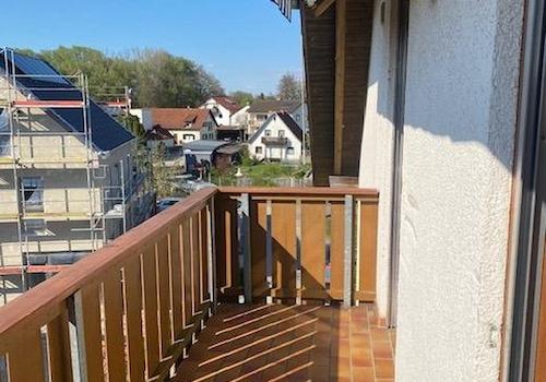 Blick vom Balkon