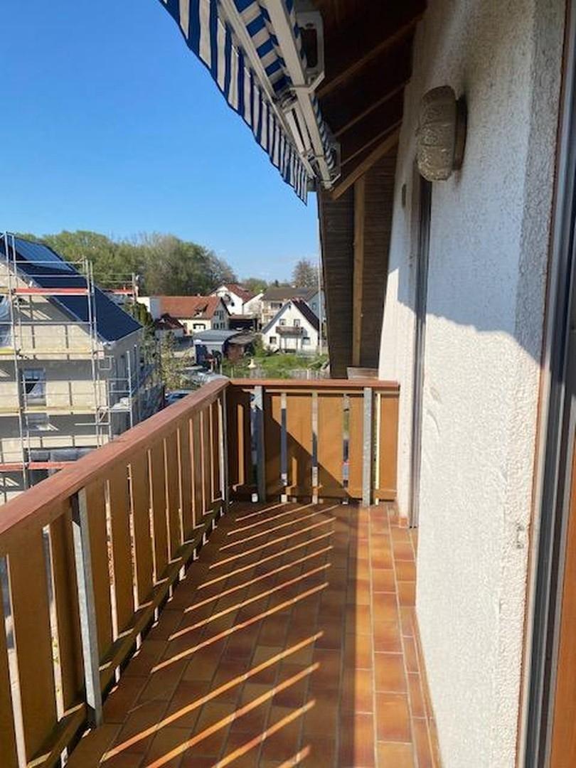 Blick vom Balkon