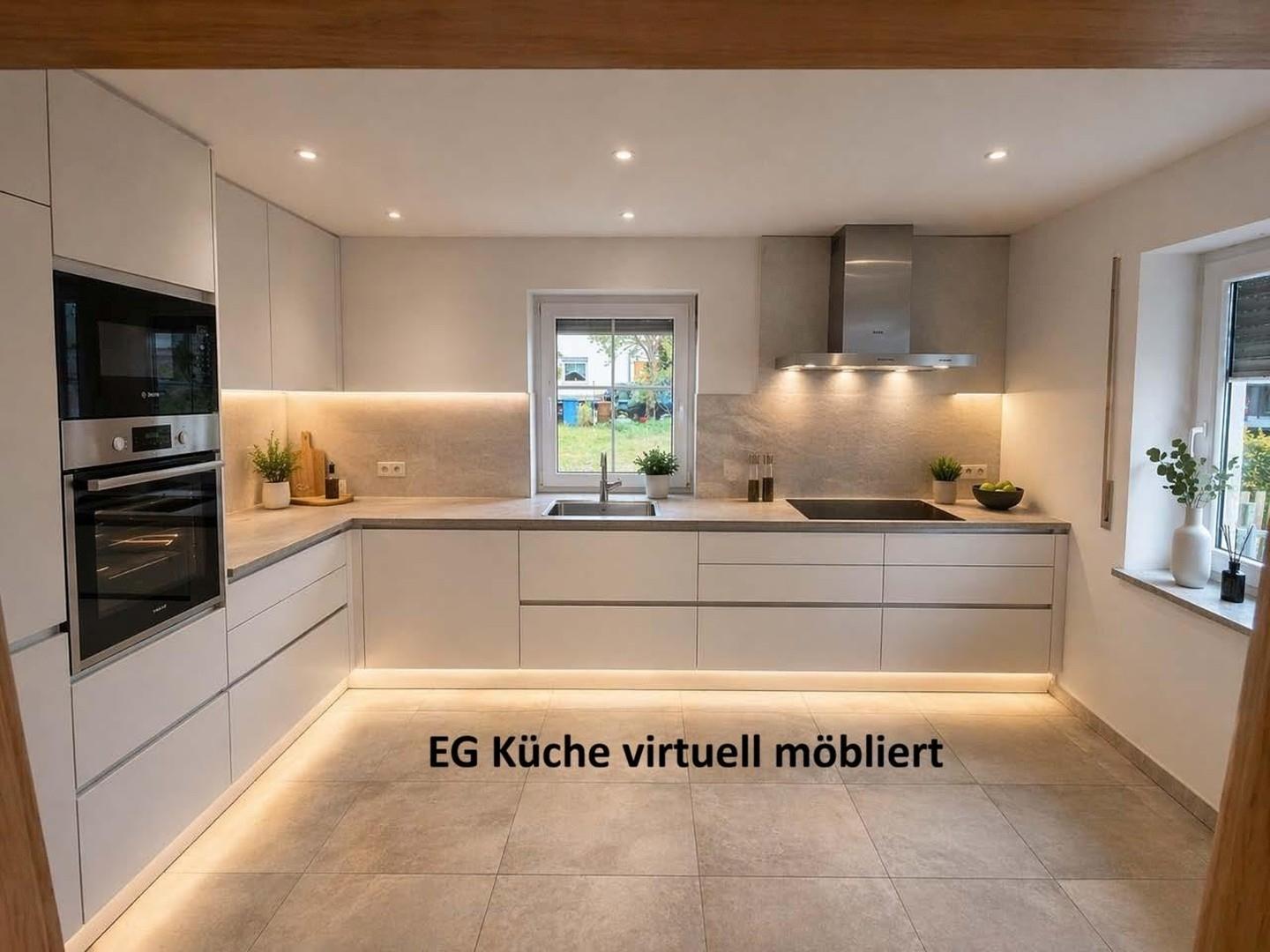 EG Küche virtuell möbliert