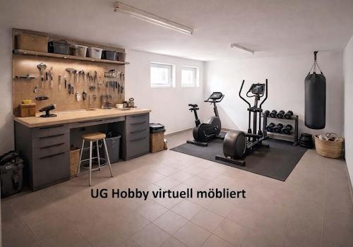 KG Hobbyraum virtuell möbliert