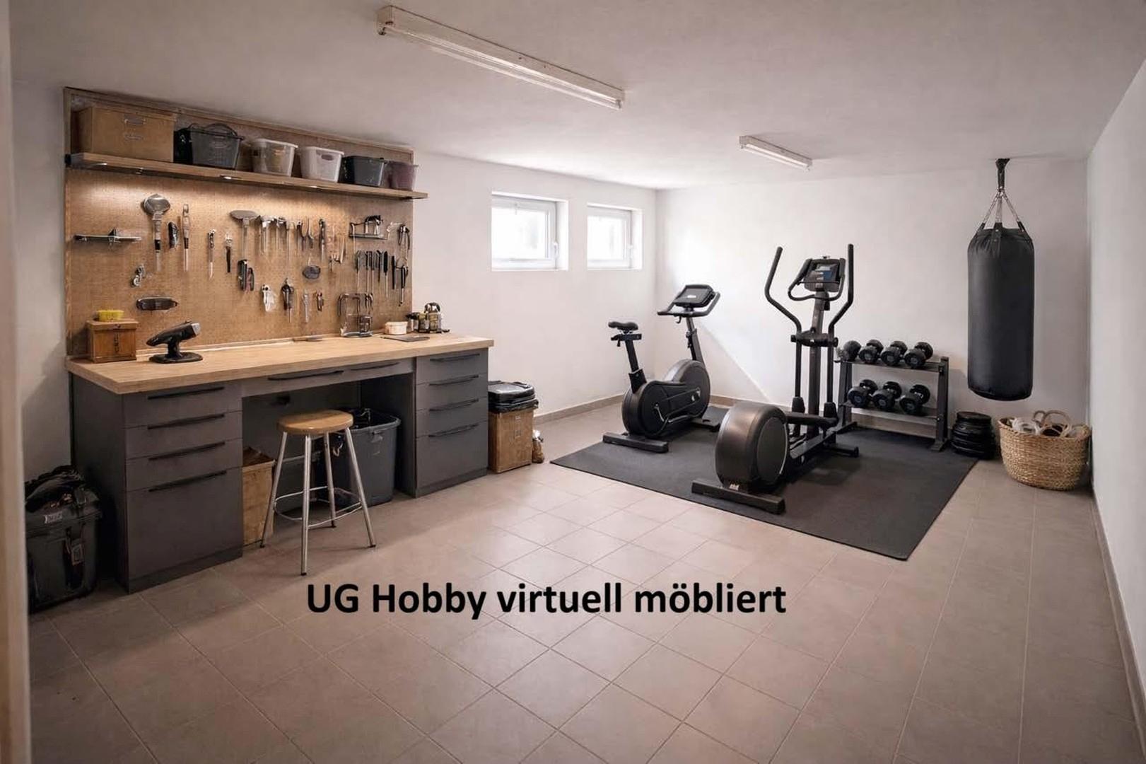 KG Hobbyraum virtuell möbliert