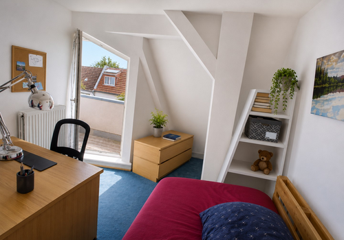 Kinderzimmer mit Balkon